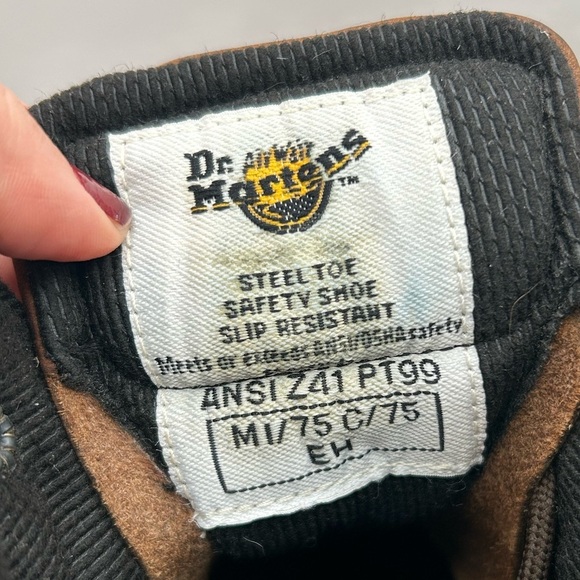 RARE Vintage Dr Martens 7735 Gaucho Safety Boot Made In England Brown Leather 7 - Picture 12 of 16